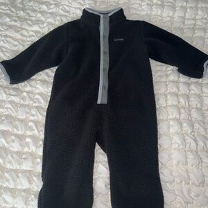 Columbia Black and Gray Footies One Piece